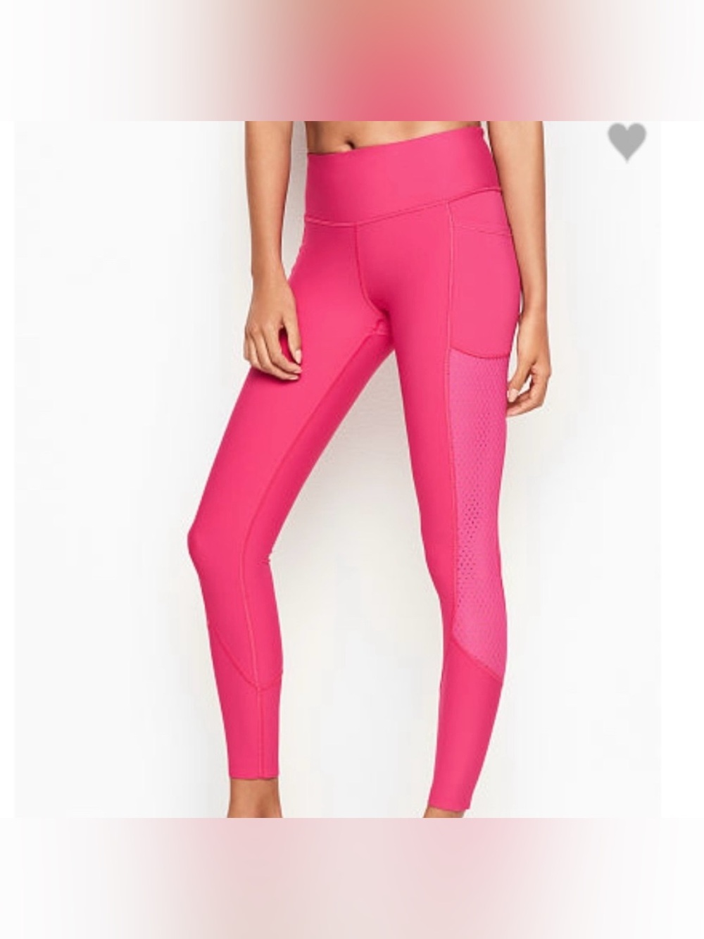 NEW Victoria Secret Sport Size Total Knockout Tight Bright Pink Pockets Size S